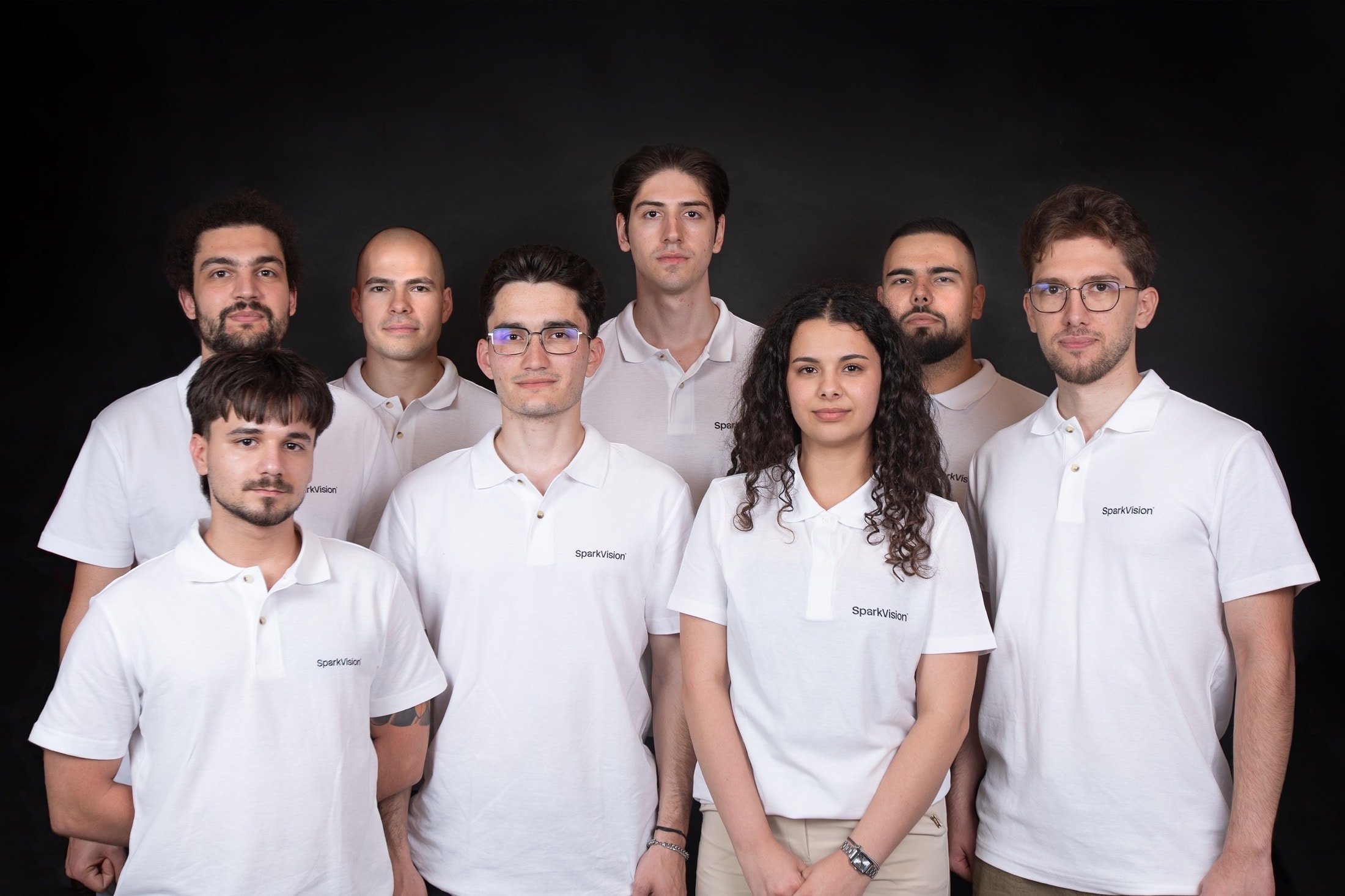 The SparkVision team standing together for a portrait.